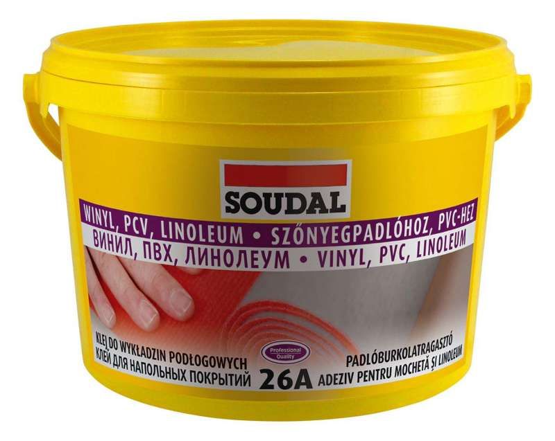 Soudal 26A floor-covering adhesive, white, 1 kg