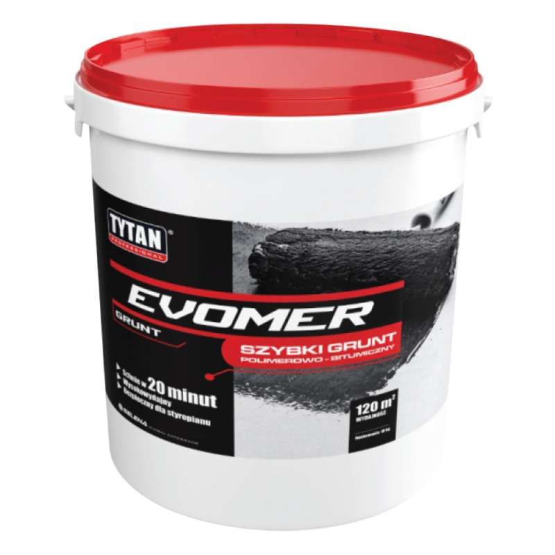 Tytan Evomer fast-drying bituminous primer, 9 kg