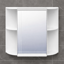 ГОРЕН ШКАФ ЗА БАНЯ - PVC, С ОГЛЕДАЛО БЕЗ ОСВЕТЛЕНИЕ - 40/13/36 СМ