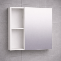 ГОРЕН ШКАФ ЗА БАНЯ - PVC, С ОГЛЕДАЛО, 60/14/60 СМ