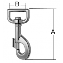 КАРАБИНА С ВИРБЕЛ ЗА КОЛАН 80/26 НИКЕЛ