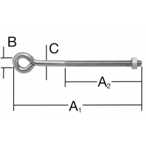 КУКА ХАЛКА-ВИНТ М8Х150ММ 2БР/ОПК