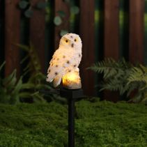СОЛАРНА LED ФИГУРА OWL 3000K 43СМ