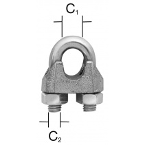 СКОБА ЗА ВЪЖЕ 3ММ М4 НЕРЪЖДАЕМА 2БР/ОПК