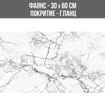 ФАЯНС ELEGANT WHITE 30/60 GLOSSY
