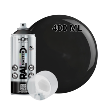 СПРЕЙ HQS RAL MASTER 9005 ЧЕРЕН МАТ 400М