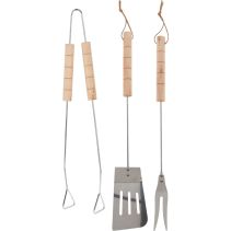ПРИБОРИ ЗА BBQ WOOD 3БР