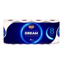 ТОАЛЕТНА ХАРТИЯ RUTA DREAM TOUCH 8БР/4ПЛ