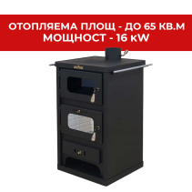 КАМИНА БУЛТРОН БЕЛА ВР 16KW 52/52/101СМ