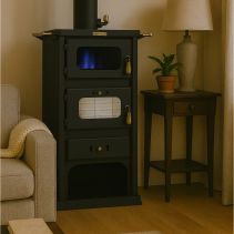 КАМИНА БУЛТРОН БЕЛА ВР 16KW 52/52/101СМ