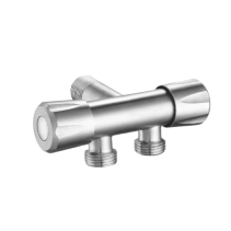 КРАН ДВОЕН 1/2*1/2*1/2 INOX AQUAFEST