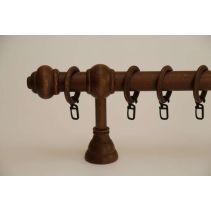 КОРНИЗ ДЪРВЕН ЕДИН.Ф25 ОРЕХ 3.0М/БР