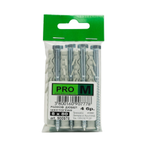 ДЮБЕЛ РАМКОВ ШЕСТ.8Х80/4БР.БЛИСТЕР