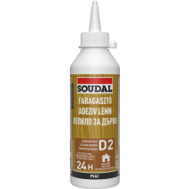 ЛЕПИЛО SOUDAL ЗА ДЪРВО D2 БЪРЗО 250Г