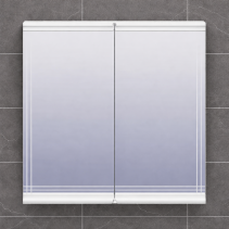 ГОРЕН ШКАФ ЗА БАНЯ - PVC, С ОГЛЕДАЛО БЕЗ ОСВЕТЛЕНИЕ, 35,5/11/40 СМ