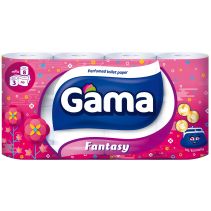 ТОАЛЕТНА ХАРТИЯ GAMA FANTASY 8 БРОЯ 3 ПЛАСТА АРOMAT