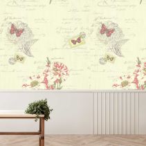 ТАПЕТ ВИНИЛ ЧЕРВЕН ХИБИСКУС