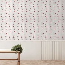 ТАПЕТ ВИНИЛ ЛИСТА ЧЕРВЕНИ