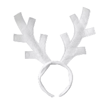 ДИАДЕМА КОЛЕДНА ЕЛЕНОВИ РОГА БЕЛИ