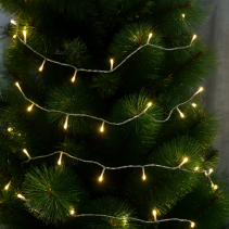 ОСВЕТЛЕНИЕ 100LED 10M 220V БЯЛА СВ.