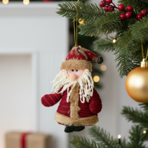 ДЕКОРАЦИЯ КОЛЕДНА 15СМ ДЯДО КОЛЕДА