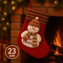 ЧОРАП КОЛЕДЕН 23СМ СНЕЖКО QY28242B