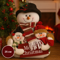 ФИГУРА КОЛЕДНА СНЕЖКО 25СМ QY36163В