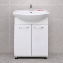 ДОЛЕН ШКАФ ЗА БАНЯ ЖАСМИНА - PVC, СТОЯЩ, 55/37,5/88 СМ