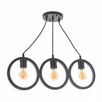 ПЕНДЕЛ МЕТАЛЕН EL 2001 3XE27 ЧЕРЕН