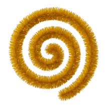 ГИРЛЯНД 5СМ/2М ЗЛАТИСТ PET