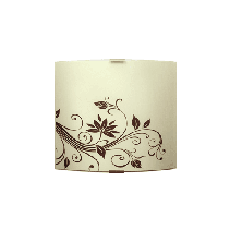 АПЛИК ЖАСМИН ЕКРЮ/КАФЯВ 260Х225 Е27 1X60