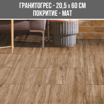 ГРАНИТОГРЕС PRIME BROWN 20.5/60