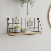 ЕТАЖЕРКА МЕТАЛ/ДЪРВО А19111 35/12/20