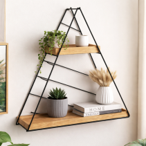 ЕТАЖЕРКА МЕТАЛ/ДЪРВО TRIANGLE 30/11/33