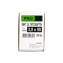 ВИНТ ЗА ГИПСКАРТОН 3,5Х55/250БР КУТИЯ