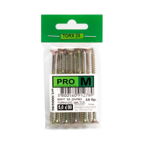 ВИНТ ЗА ДЪРВО ТОРНАДО 5,0Х80/10БР БЛИСТ