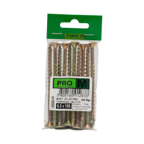 ВИНТ ЗА ДЪРВО ТОРНАДО 6,0Х100/10БР БЛИСТ