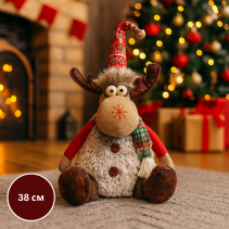 ФИГУРА КОЛЕДНА РУДОЛФ 38СМ TW2117007-B