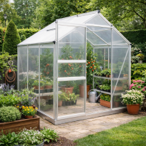 ОРАНЖЕРИЯ АЛУМИНИЕВА КОНСТРУКЦИЯ 380/250/205-124СМ