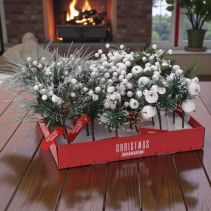 ДЕКОРАЦИЯ КОЛЕДНА КЛОНКА 20СМ