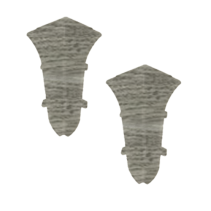 ЪГЪЛ ЗА ПЕРВАЗ ВЪТР, PVC R762 2БР/ПАК