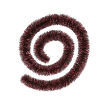 ГИРЛЯНД 9СМ/2М МЕЛАНЖ ЧЕРНО/ЧЕРВЕН PET