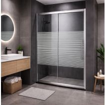 ПРЕГРАДЕН ПАРАВАН 100/150/185 СМ СТЪКЛО - 5 ММ С ЛИНИИ