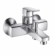 СТЕНЕН СМЕСИТЕЛ ЗА ВАНА/ДУШ С АКСЕСОАРИ, BERG, ИНОКС