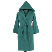 ХАЛАТ ЗА БАНЯ КАЧУЛКА AURA L ТЮРКОАЗ 400