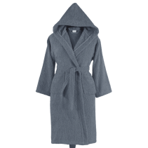 ХАЛАТ ЗА БАНЯ КАЧУЛКА AURA L СИВ 400