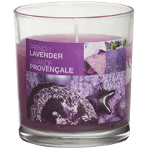 СВЕЩ АРОМАТНА В ЧАША ЛАВАНДУЛА