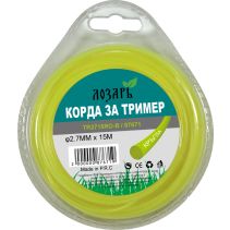 КОРДА ЗА ТРИМЕР 2.7ММ x 15М КРЪГ Б.ЛОЗАР