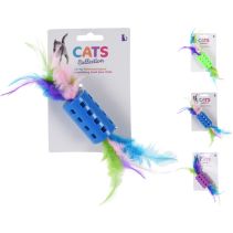 ИГРАЧКА ЗА КОТКА /ДРЪНКАЛКА С ПЕРА