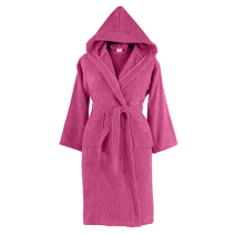 ХАЛАТ ЗА БАНЯ КАЧУЛКА AURA XL РОЗОВ 400
